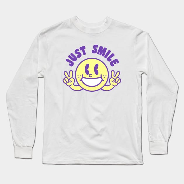 Just smile Long Sleeve T-Shirt by felixpimenta